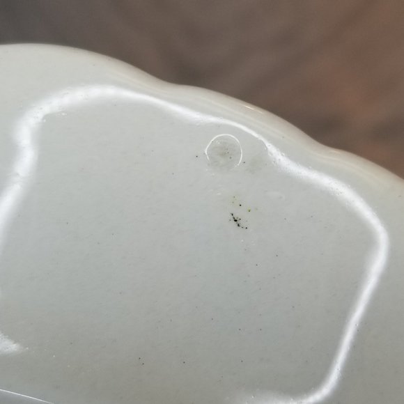 Vintage Royal Staffordshire "Tonquin" Black Cream Crescent Shaped Plate England - Picture 6 of 8